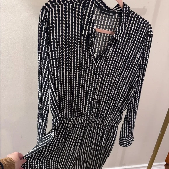 Marimekko for Uniqlo Black and White Striped Jumpsuit - Picture 4 of 6